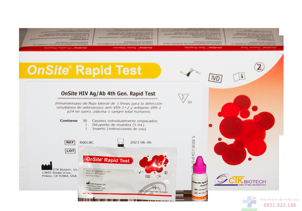 HIV 1/2 Ag/Ab 4th Gen CTK Biotech