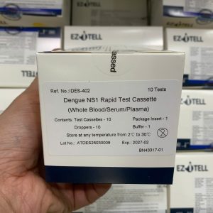Khay thử xét nghiệm kháng nguyên NS1 của vi rút Dengue, que test sốt xuất huyết Ezitell 4 z6510220204404 ef7dd5d72673473ec2ff75cb7daa79d6