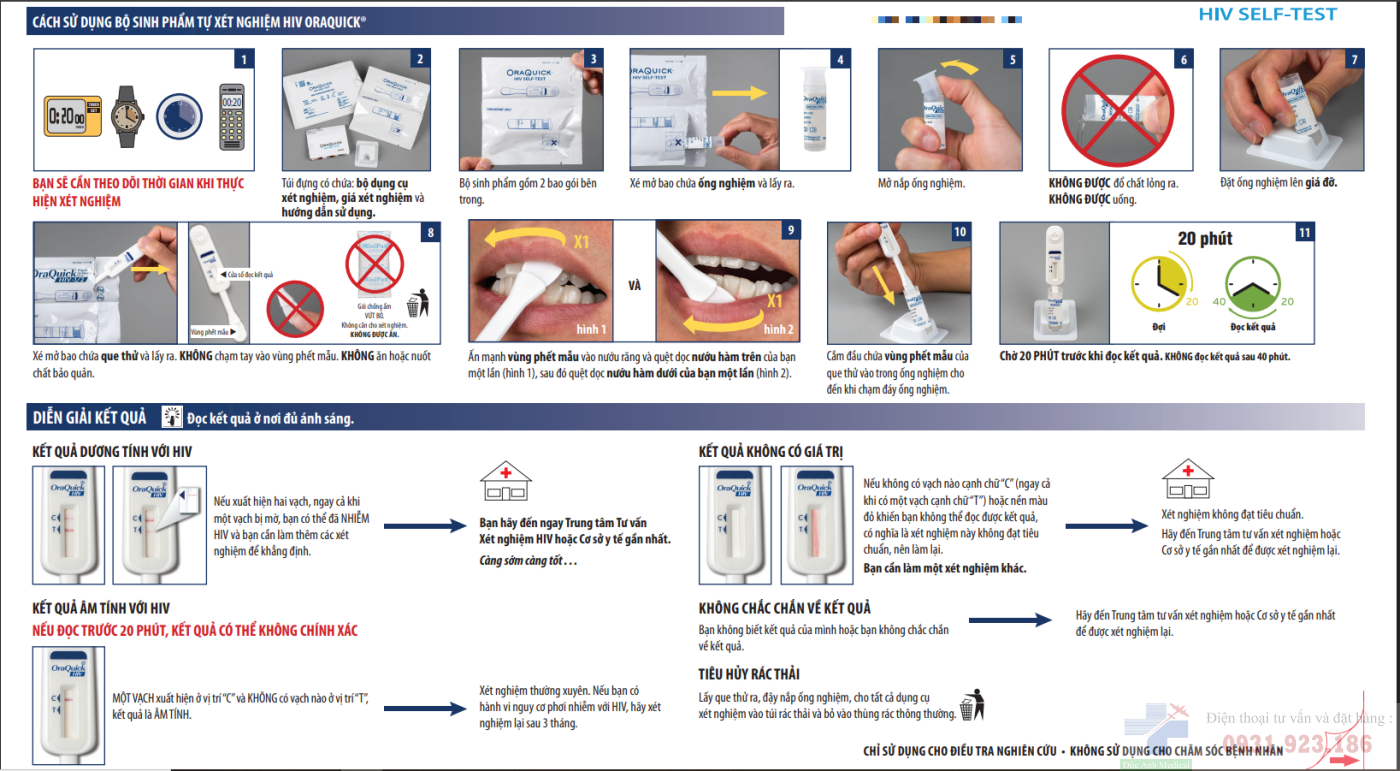 Bộ test HIV OraQuick bằng nước bọt - Xét nghiệm bằng dịch miệng tại nhà không lấy máu 5 screenshot 1760750506