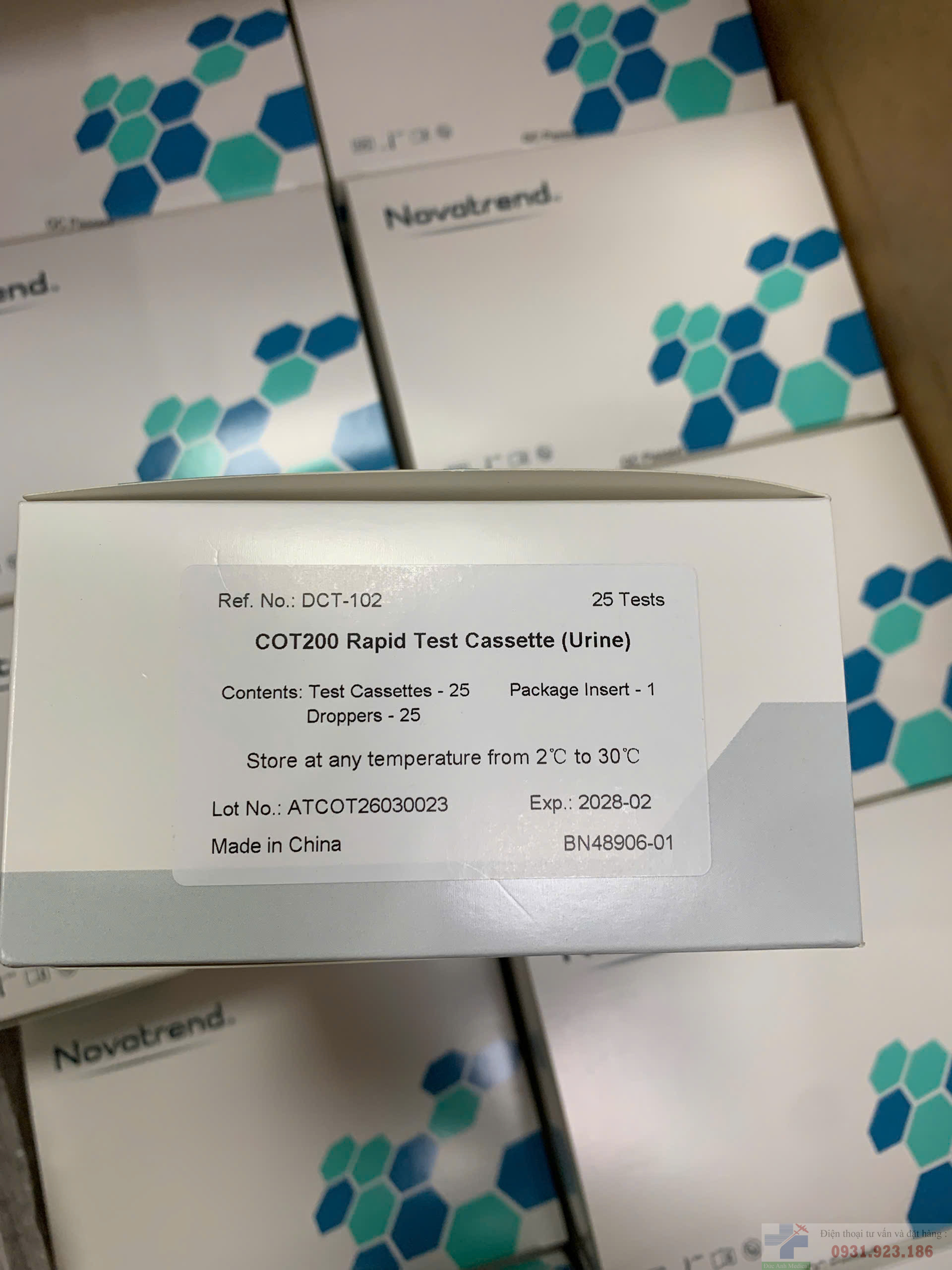 Khay thử xét nghiệm định tính COT Khay thử xét nghiệm định tính COT cotinine nicotine