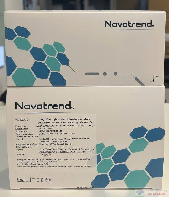 Que thử xét nghiệm 6 chất gây nghiện MOP/MDMA/MET/KET/THC/ETO trong mẫu nước tiểu 3 Que thử xét nghiệm 6 chất gây nghiện